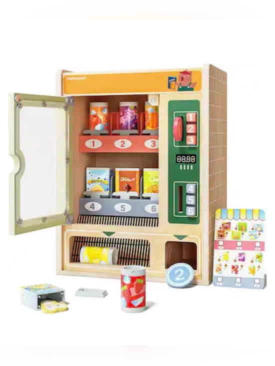 Topbright Other - Wooden Toy Vending Machine Playset